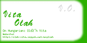 vita olah business card